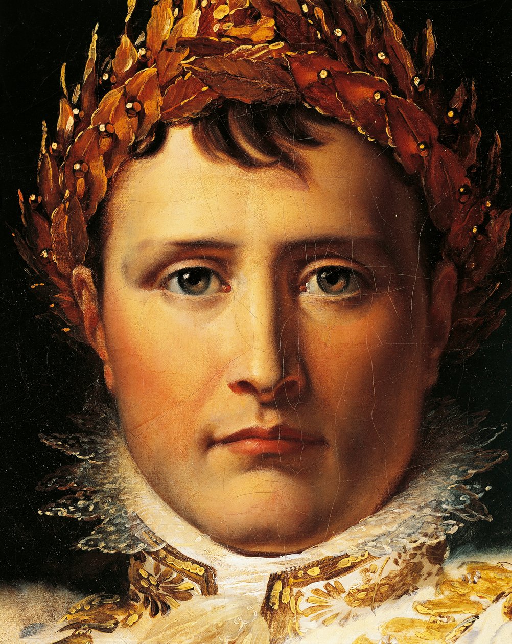 皇帝のローブを着たナポレオン・ボナパルト、1805年頃、フランソワ・バロン・ジェラール（1770-1837）作、油彩・キャンバス、ナポレオン時代、フランス 作： バロン・フランソワ・パスカルサイモン・ジェラール