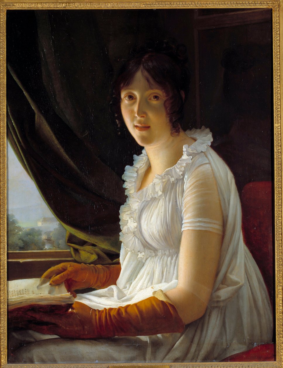 バルビエ・ワルボンヌ夫人（1763-1837）の肖像 画家ジャック・リュック