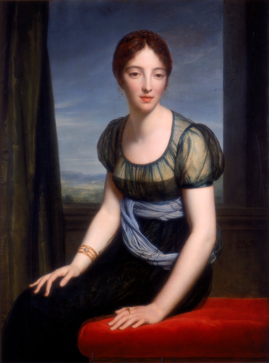 1798年のサンジャンアンジェリー夫人の肖像 作： フランソワ・パスカルサイモン・ジェラール