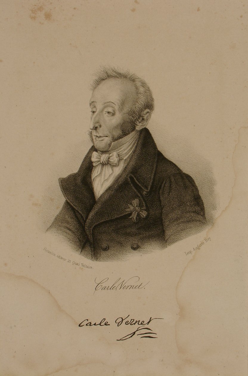アントワーヌCharles Horace Vernet、通称Carle Vernet（1758-1836） 作： フランソワ・セラフィン・デルペック