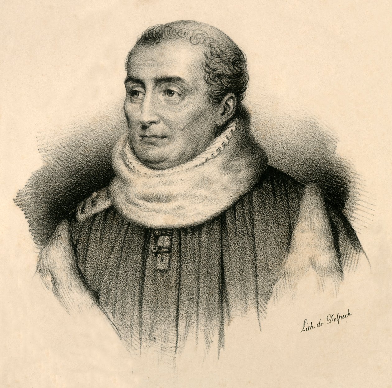 クリストフ・ド・トゥ、1508-1582、c1830。 作： フランソワ・セラフィン・デルペック