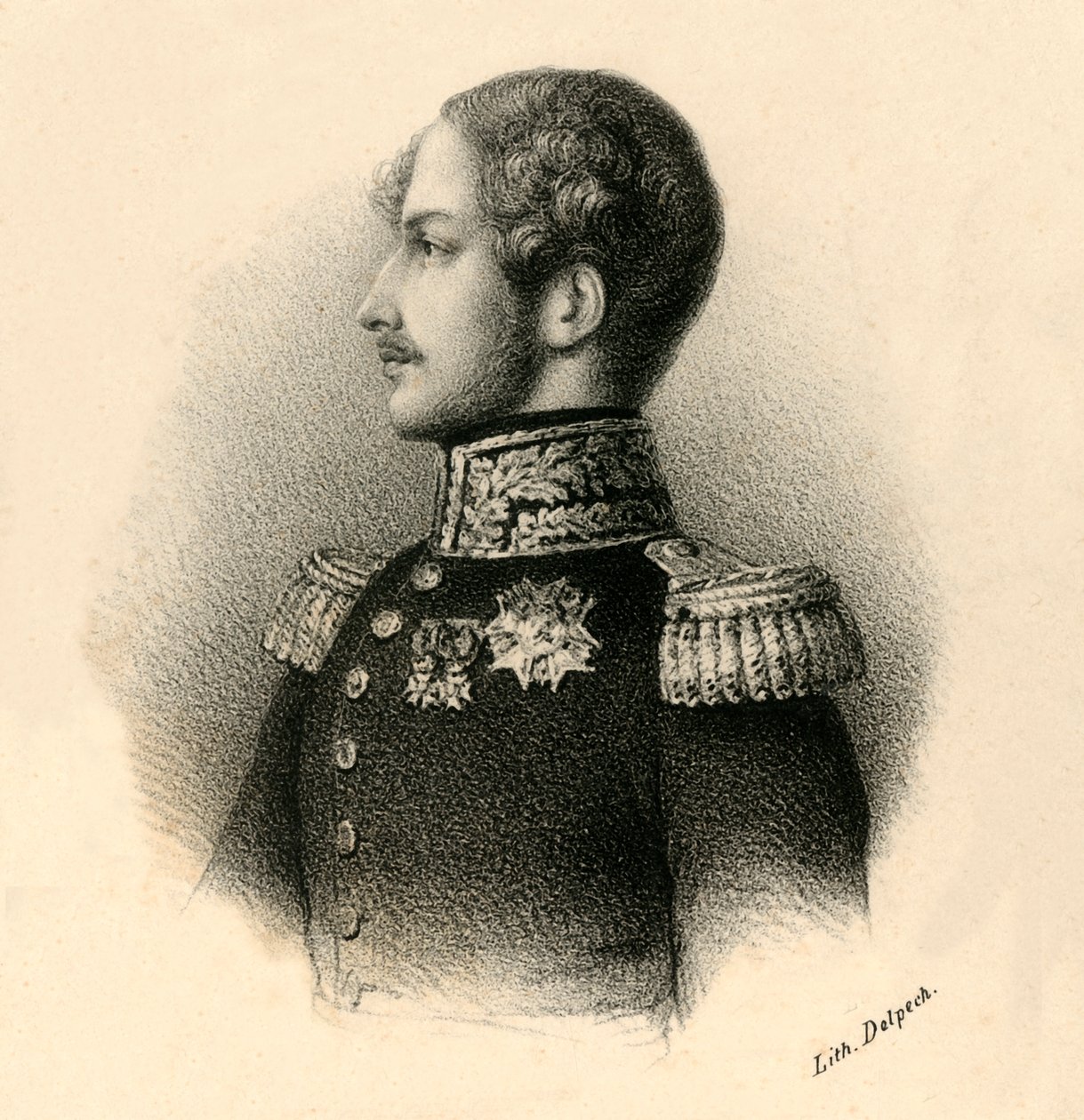 フェルディナンドフィリップ。リスクレス。 Hri。 Duc dOrleans-Prince Royal、1810-1842、c1830。 作： フランソワ・セラフィン・デルペック