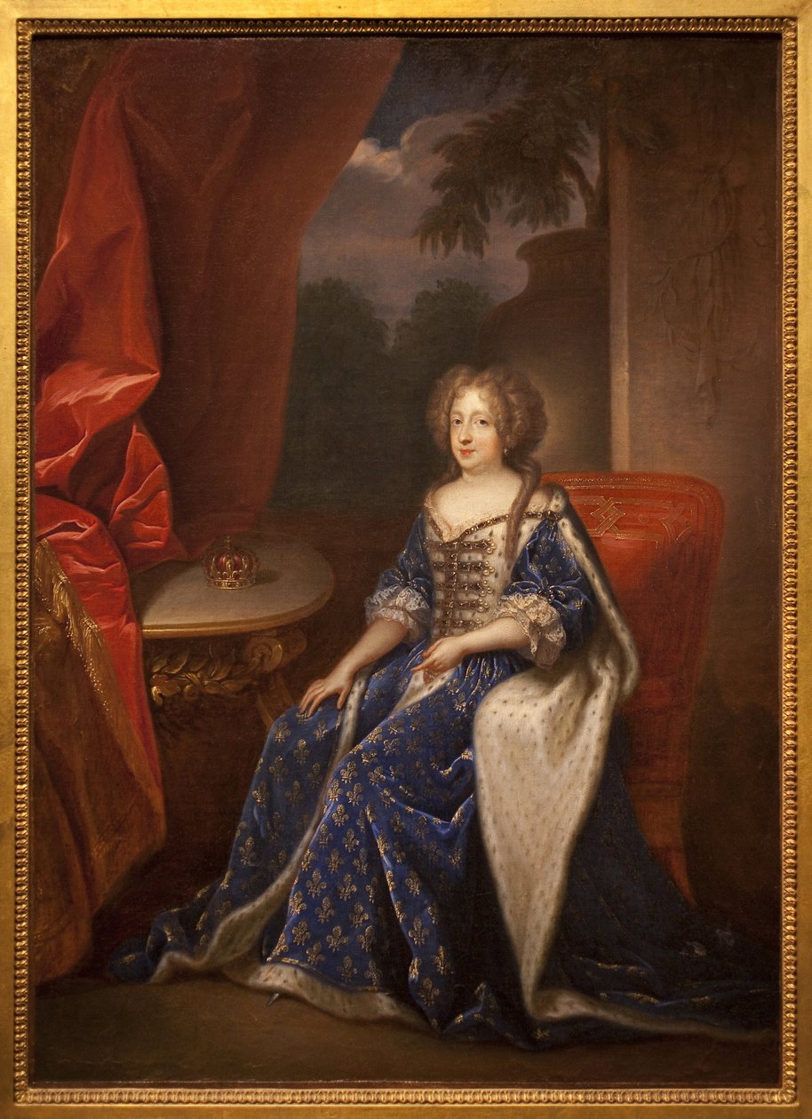 フランス王妃マリー・テレーズ（Marie-Therese）・オブ・オーストリア（1638-1683年）の肖像。フランソワ・ド・トロイ(1645-1730)作、油彩・カンヴァス、17世紀後半の作品。アンジェの美術館。 作： フランソワ・ド・トロイ