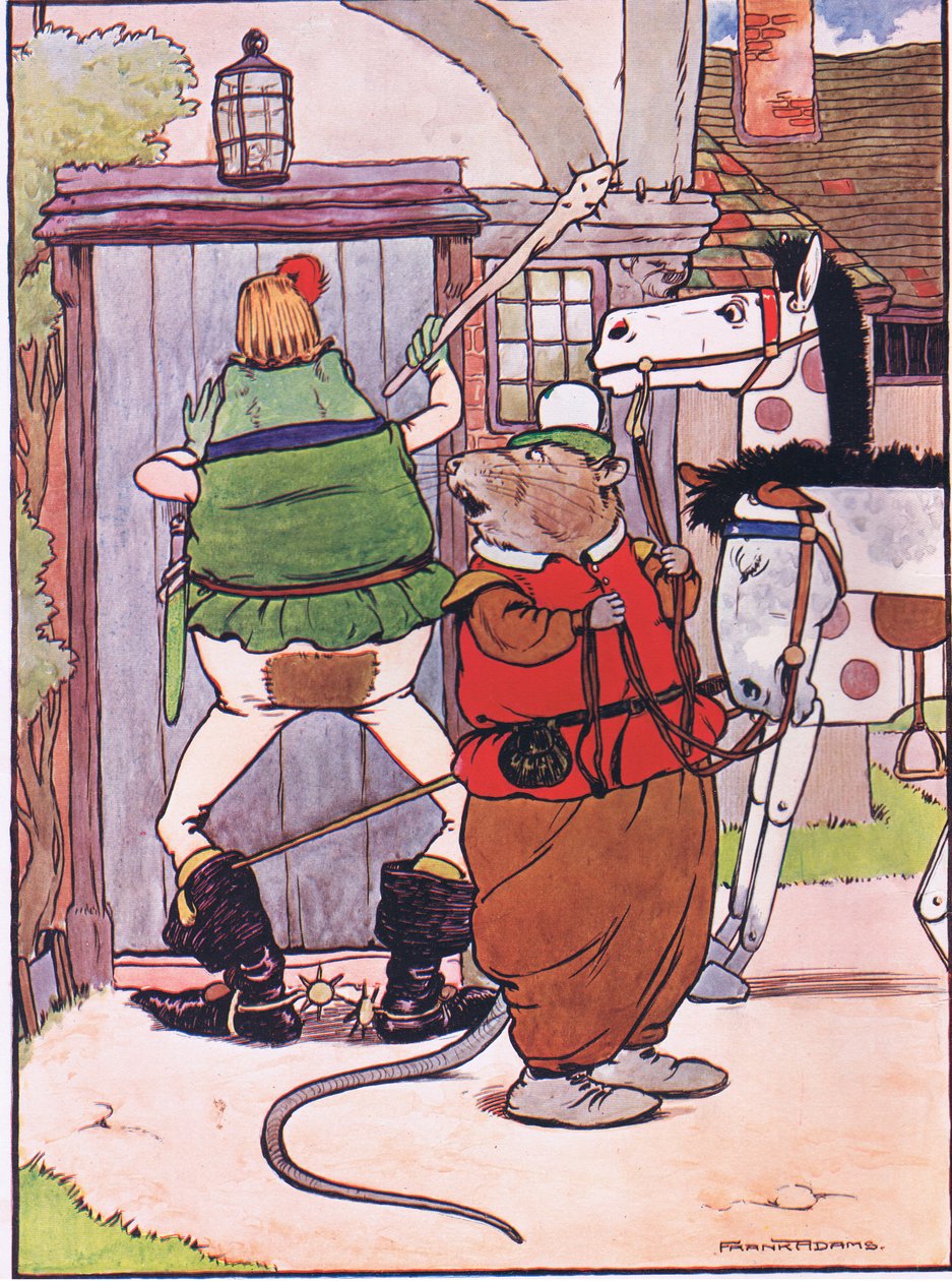 ラウドノックの贈り物、「カエルはウーイングゴー」のイラスト、チャールズH.ベネット作、1916年 作： フランク・アダムス