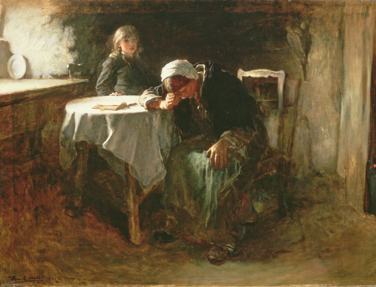 絶望、1881 作： フランク・ホール