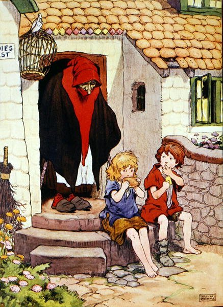 The Beautiful Book of Nursery Rhymes, Stories and Pictures」（Blackie & Son社）のイラスト（カラーリトグラフ）。 作： フランク・アダムス