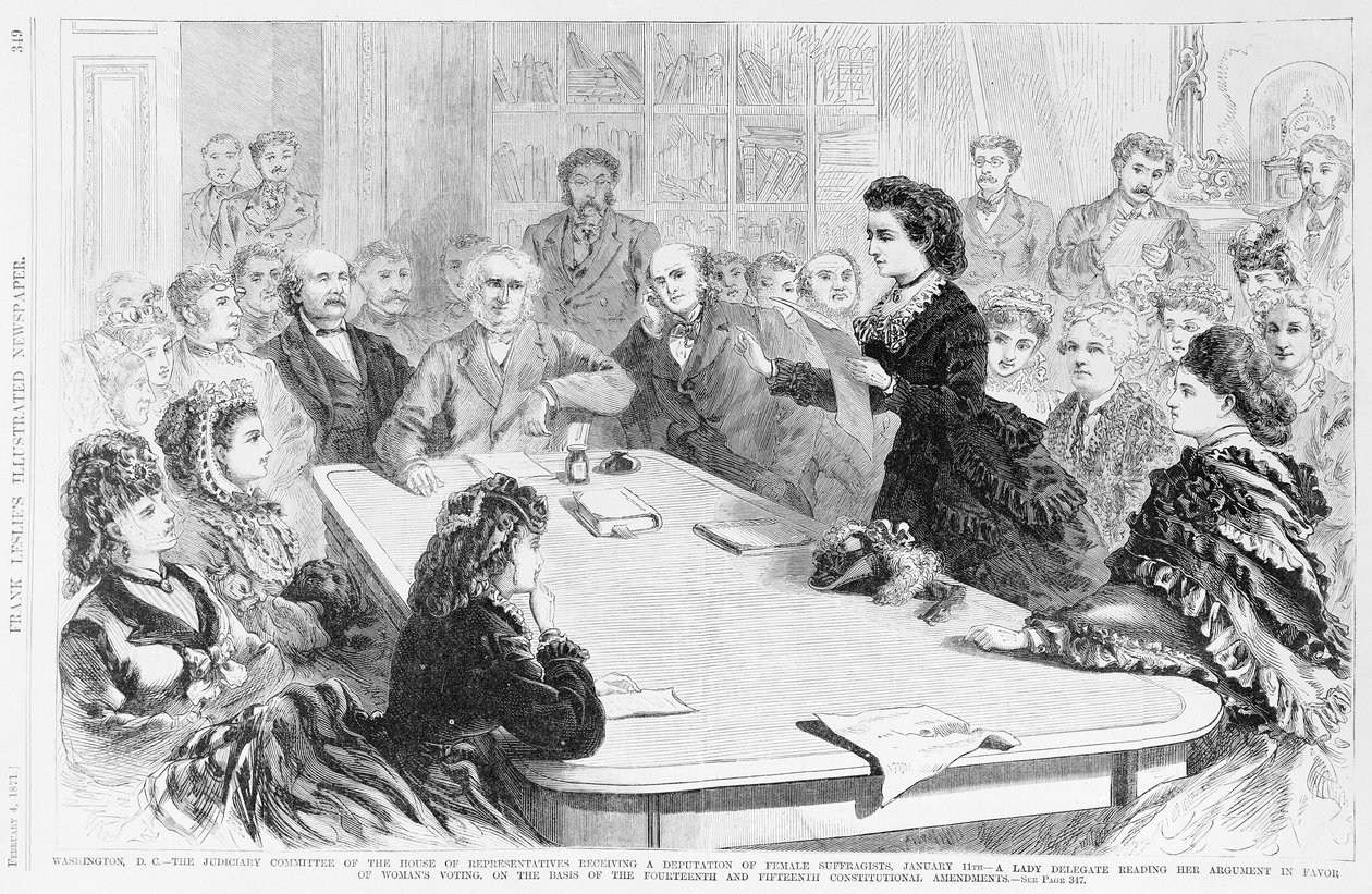ワシントンDC司法委員会...、フランクレスリーイラストレイテッド新聞、1871年 作： フランク・レスリー