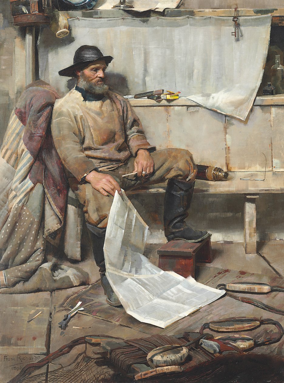 漁師、1890 作： フランクリチャーズ