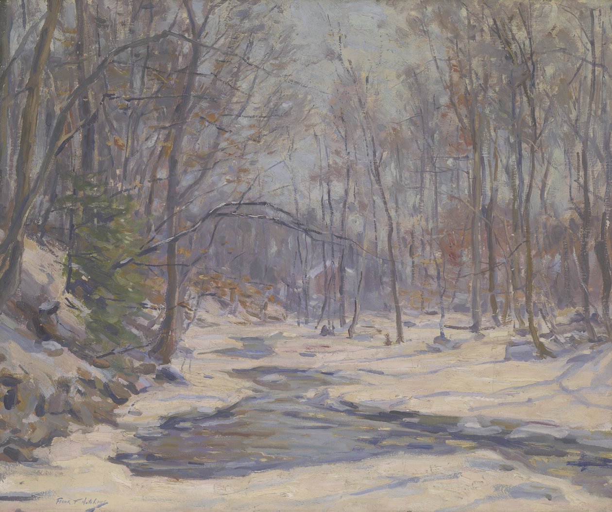 Uma Manhã de Inverno (óleo sobre tela) 作： フランク・タウンゼント・ハッチェンズ