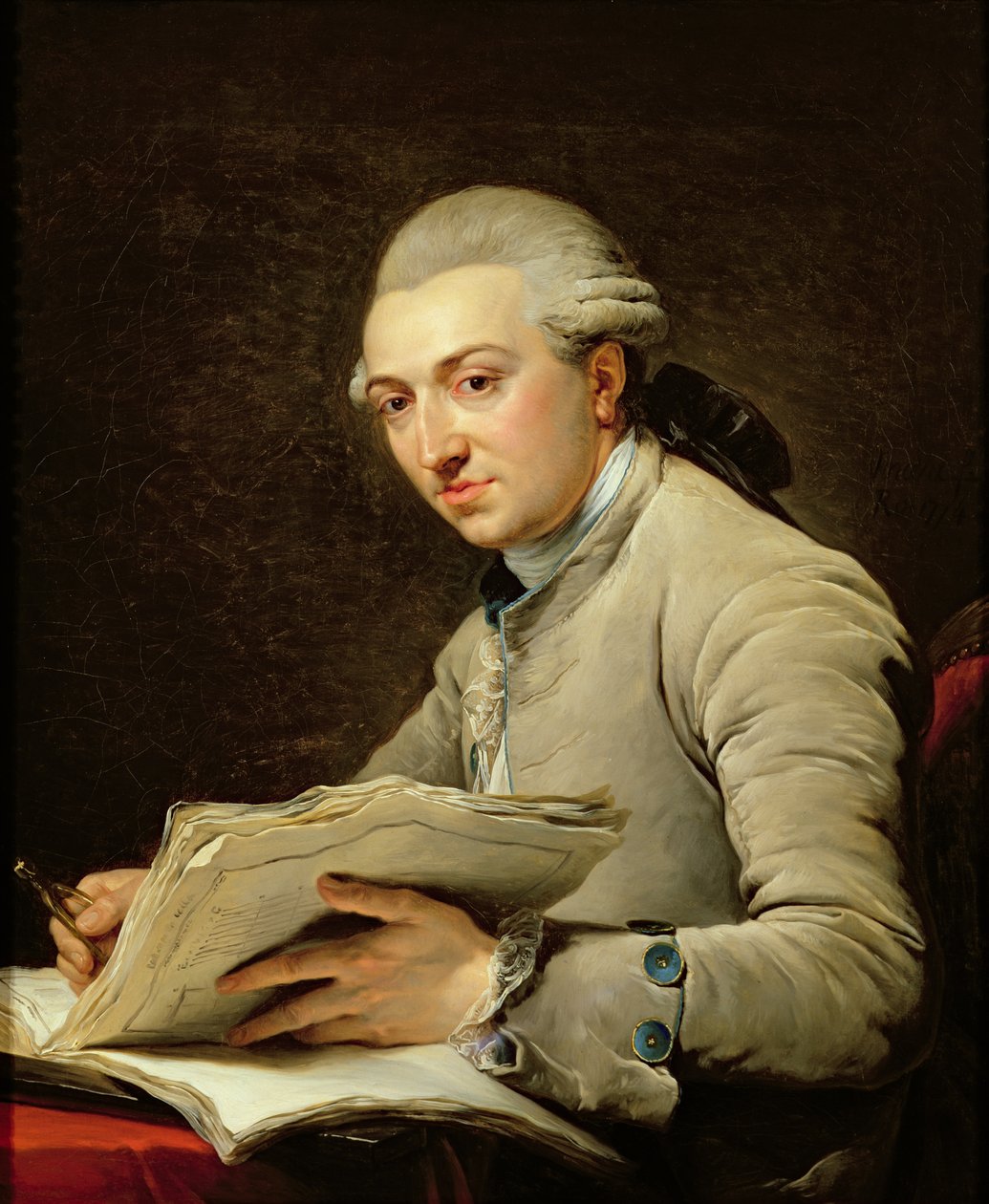 ピエール・ルソー（1750-1810）1774 作： フランソワ・アンドレ・ヴァンサン