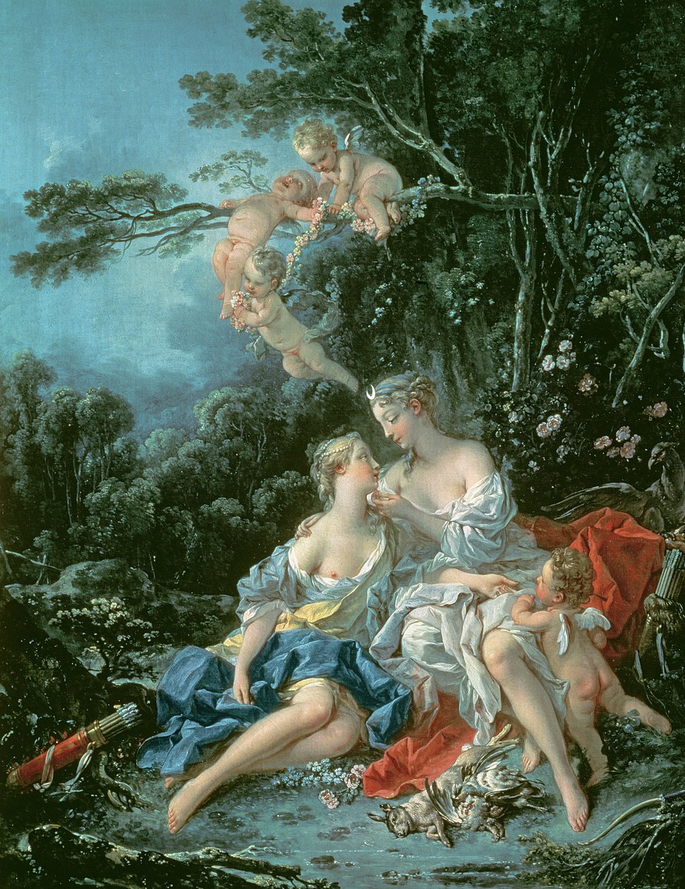 木星とカリスト、1744 作： フランソワ・ブーシェ