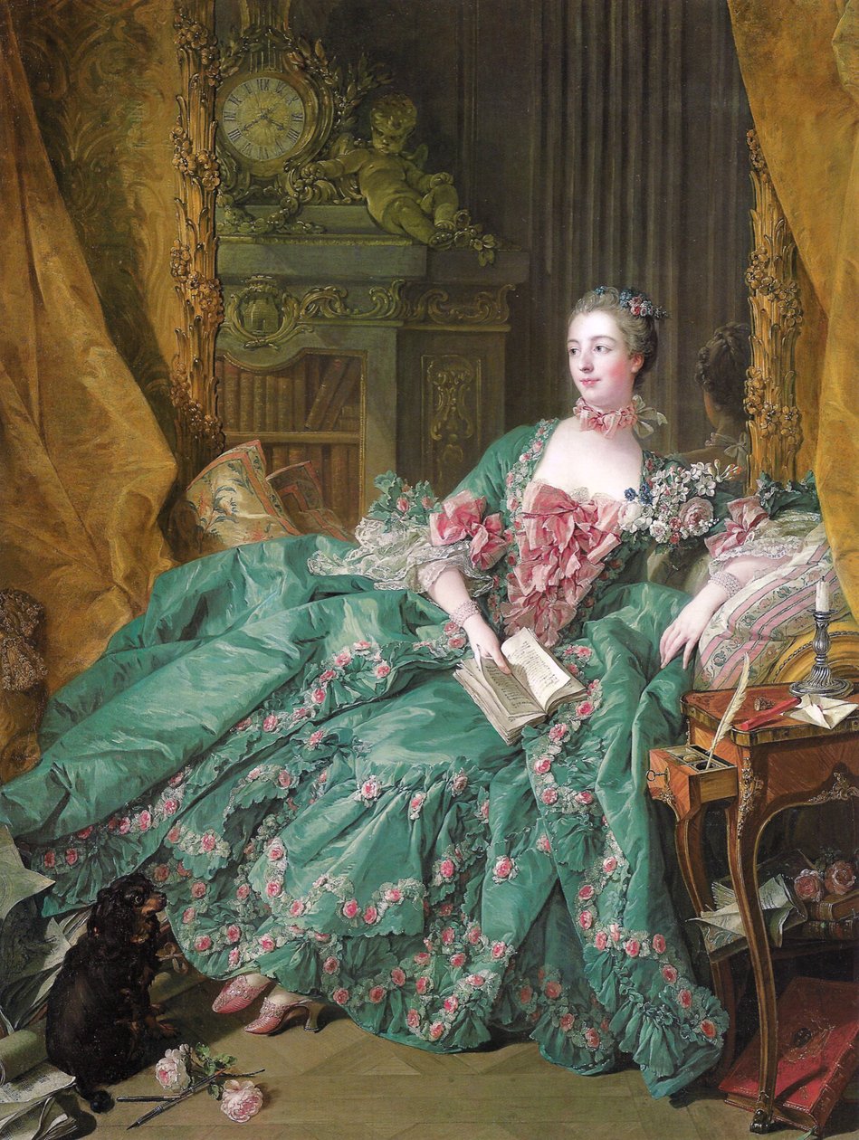 ポンパドゥール夫人の肖像（1721-1764） 作： フランソワ・ブーシェ