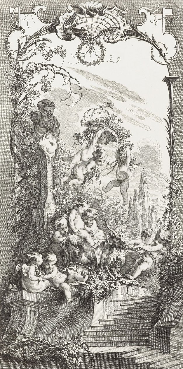 Triumph of Priapus（Triumph of Priapus）のスクリーン用の新しいピース（Scの新しいコンセプト... 作： フランソワ・ブーシェ