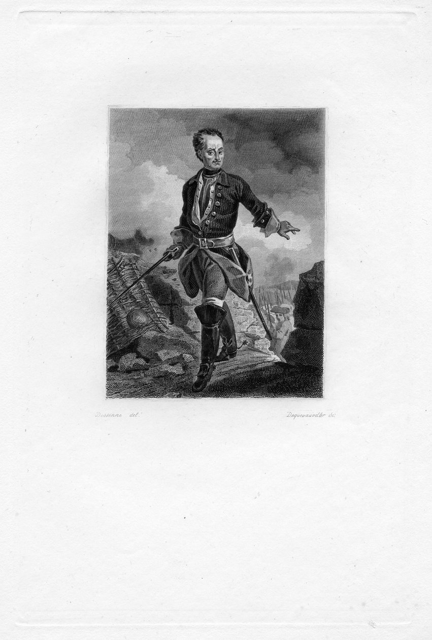 刻まれた肖像画 作： FrançoisDequevauviller d'apres Alexandre Joseph Desenne