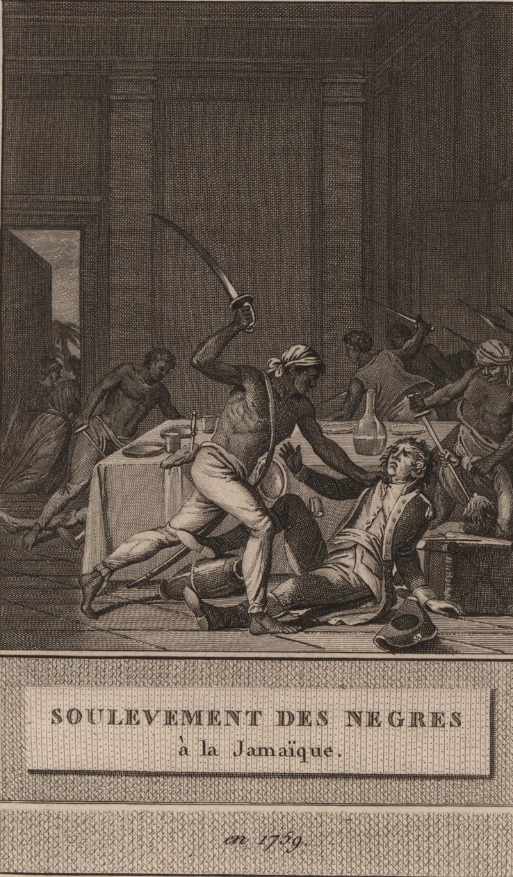 1760年、1800年のジャマイカでの黒人奴隷の蜂起。 作： フランソワ・アン・デビッド