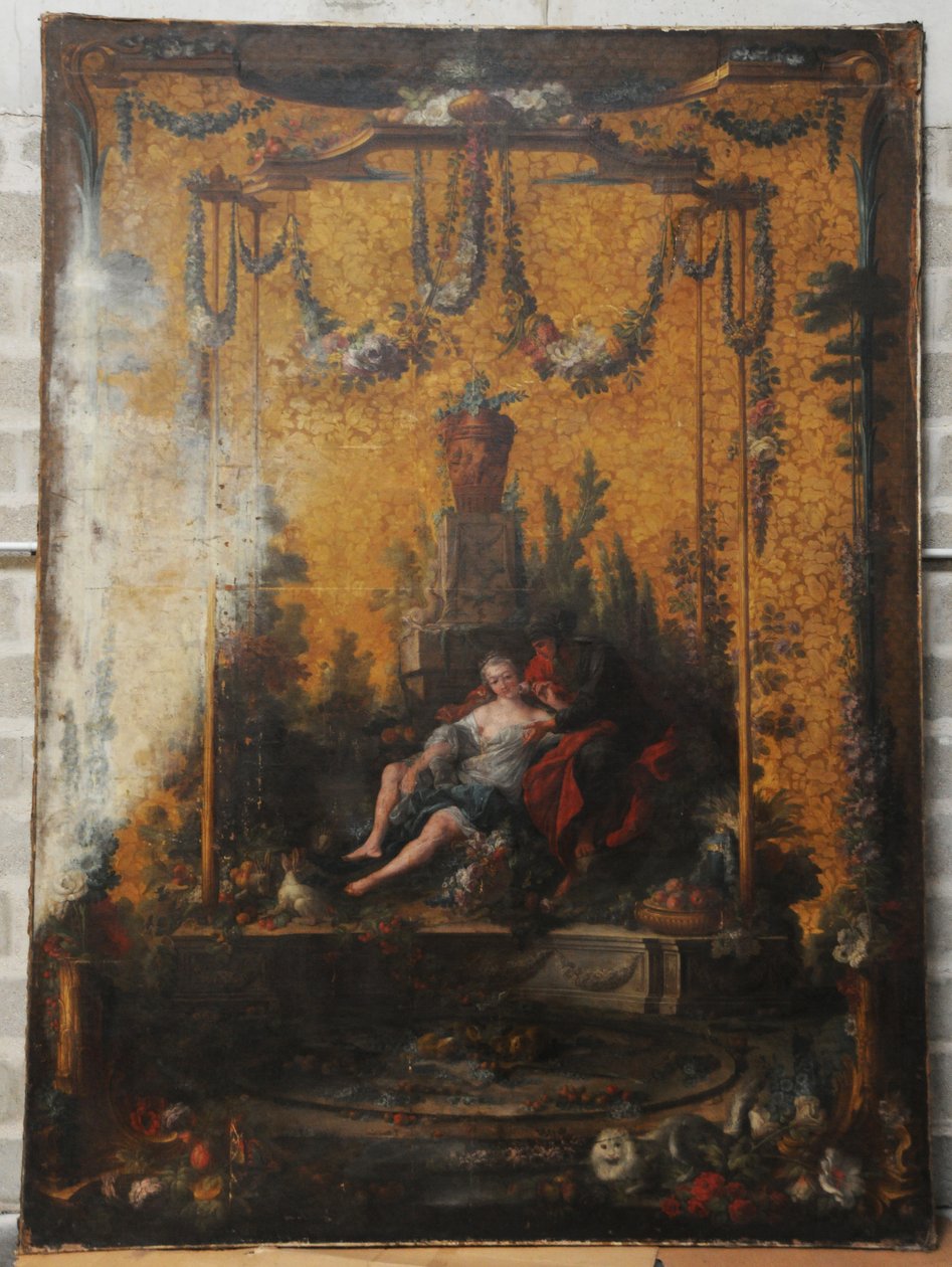 François BOUCHER, Maurice JACQUES - カルトン・ド・タピスリー。ヴェルタムヌ・エ・ポモーヌ、ゴブ-20-001 作： フランソワ・ブーシェ