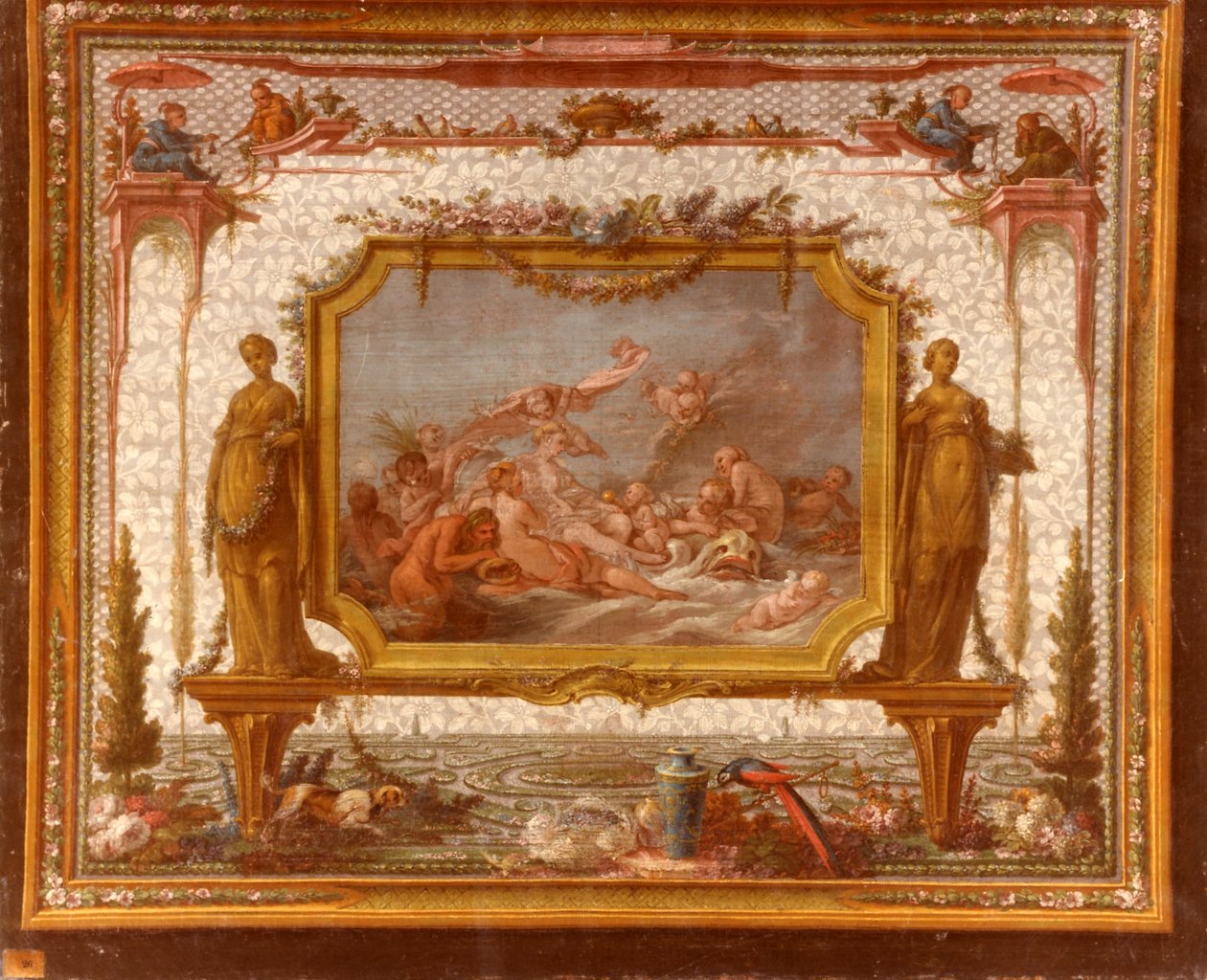 François BOUCHER, Maurice JACQUES - タペストリー用モデル。水上のヴィーナス, GOB-28-001 作： フランソワ・ブーシェ