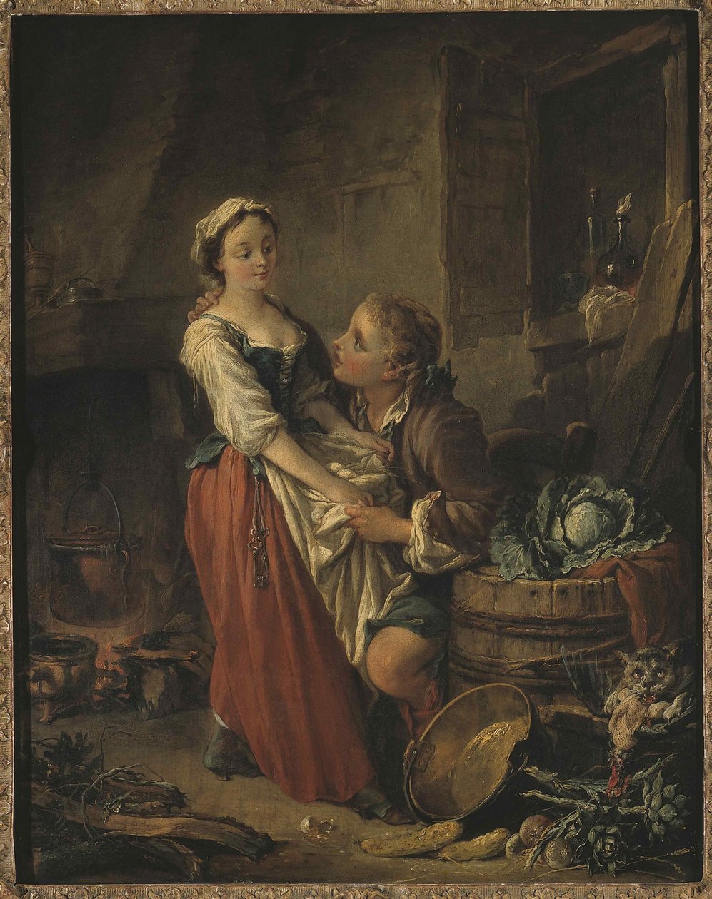 La Belle cuisinière, 1735年。 作： フランソワ・ブーシェ