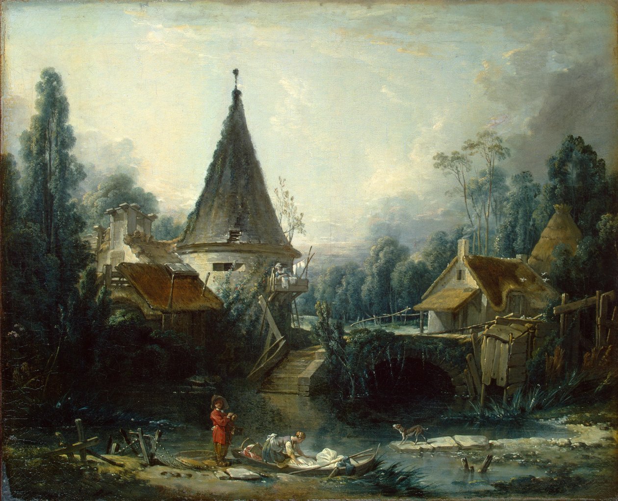 ボーヴェ近郊の風景 作： フランソワ・ブーシェ