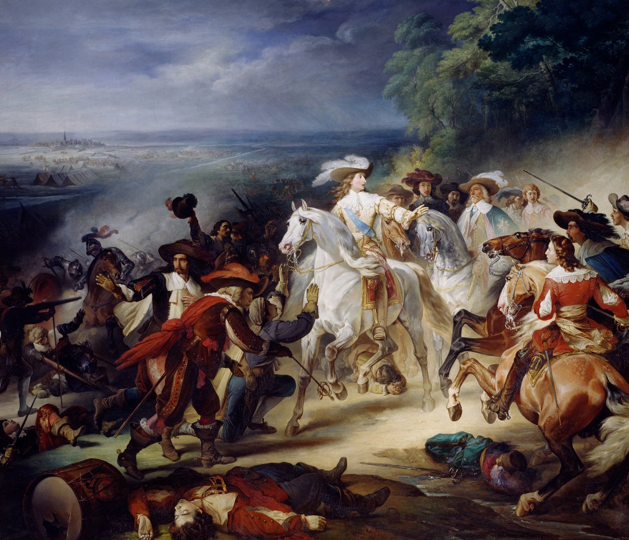 ロクロイの戦い、1643年5月19日、1834年 作： フランソワ・ジョセフ・ハイム