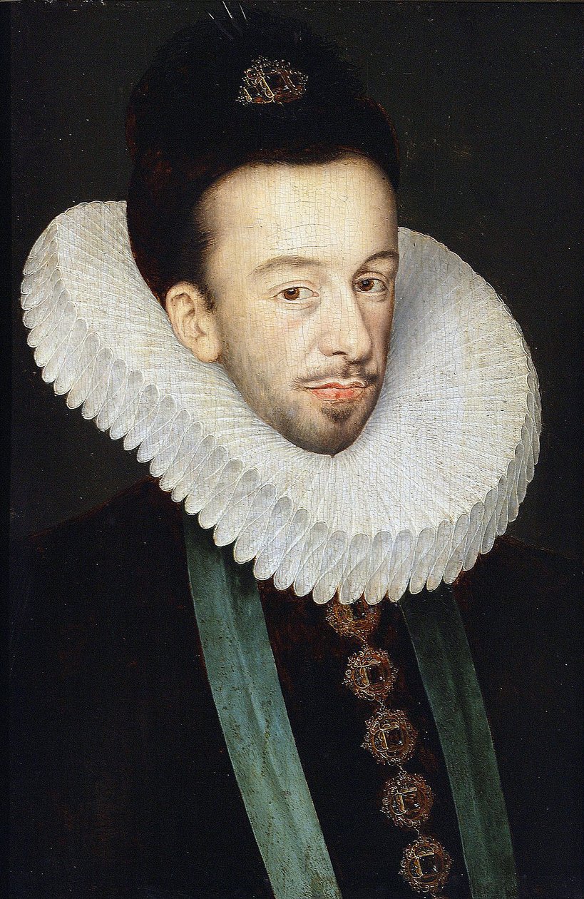 ポーランド王でありリトアニア大公であったフランスのヘンリー3世の肖像 par Quesnel, Francois (1543-1619).木に油彩、サイズ：37x25.5 作： フランソワ・ケスネル