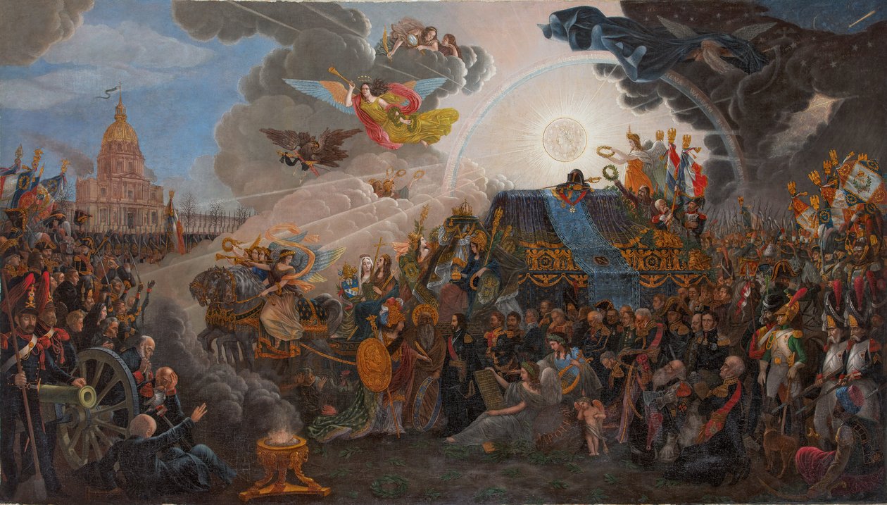 1840年、ナポレオンの灰の返還の寓話。 作： フランソワ・トリコ