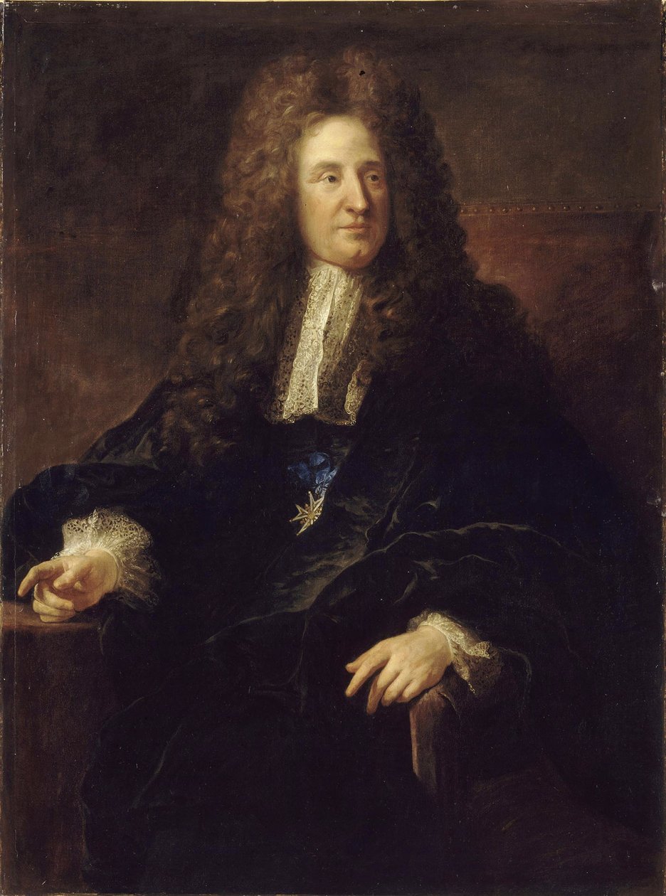 Jules Hardouin-Mansart 1646-1701の肖像 作： フランソワ・トロイ・ド