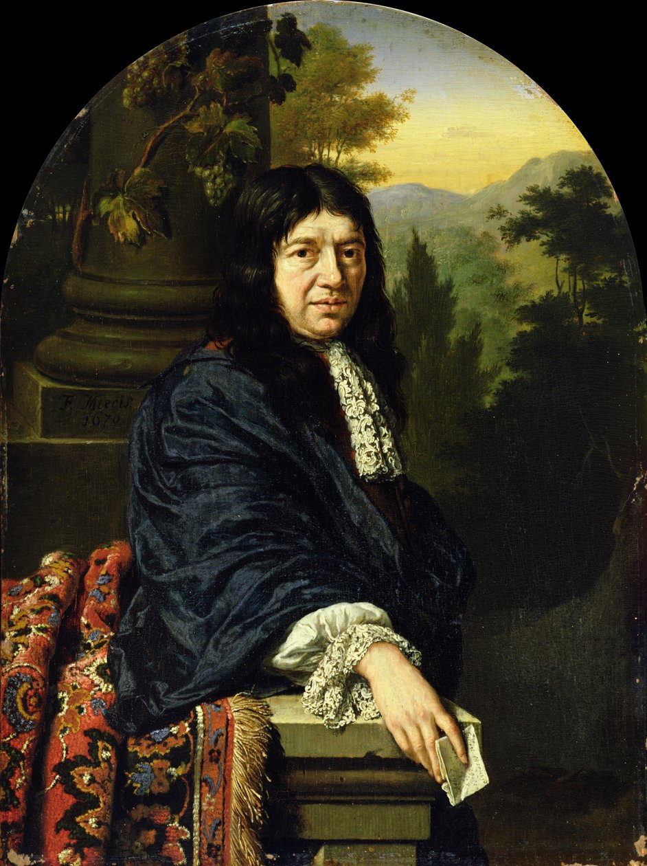 学者の肖像、1670年 作： フランス・ファン・ミーリス