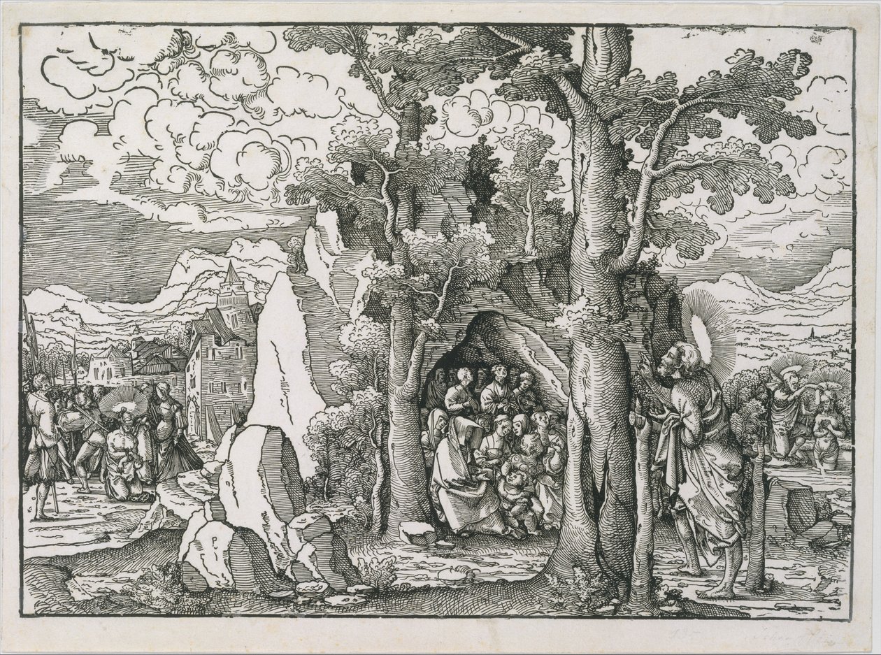洗礼者聖ヨハネの生涯の場面 1522年。 作： Frans Crabbe van Espleghem