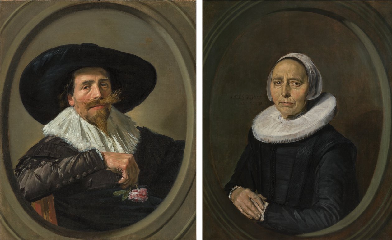 Frans Hals - 夫婦 - Pieter Dircksz Tjarck夫妻 l20022-b668k-ペンダント 作： フランス・ハルス