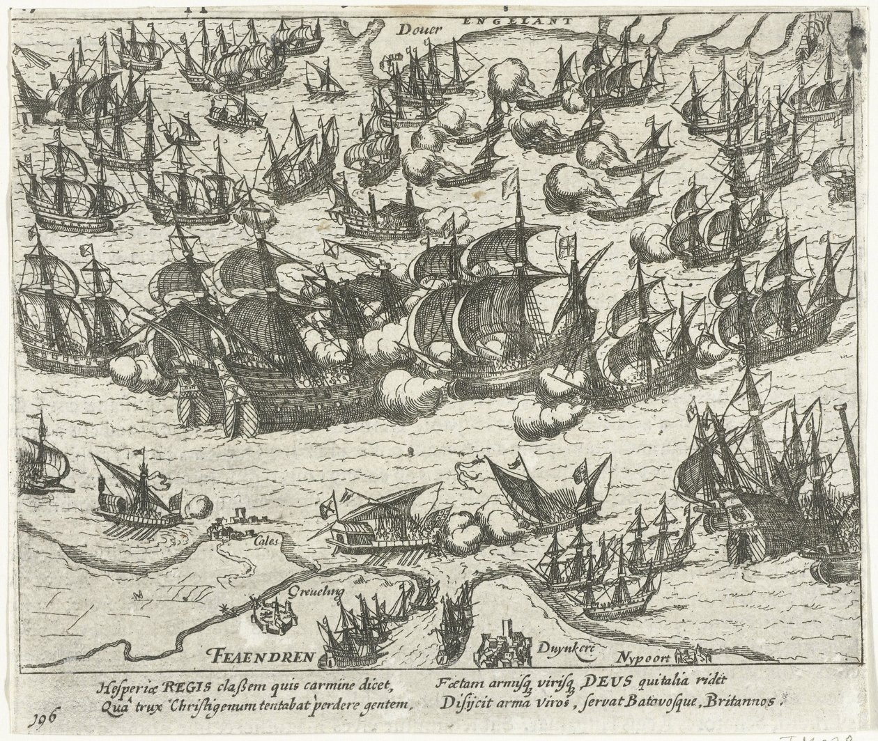 1588年、1613-1615年のスペイン軍艦の沈没 作： フランス・ホーゲンベルク