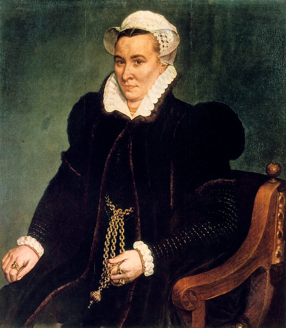 女性の肖像、c1565-1581 作： フランスのプールバス長老