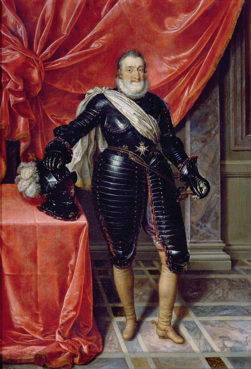 フランス国王ヘンリー4世、鎧装、1610年 作： Frans Pourbus the Younger