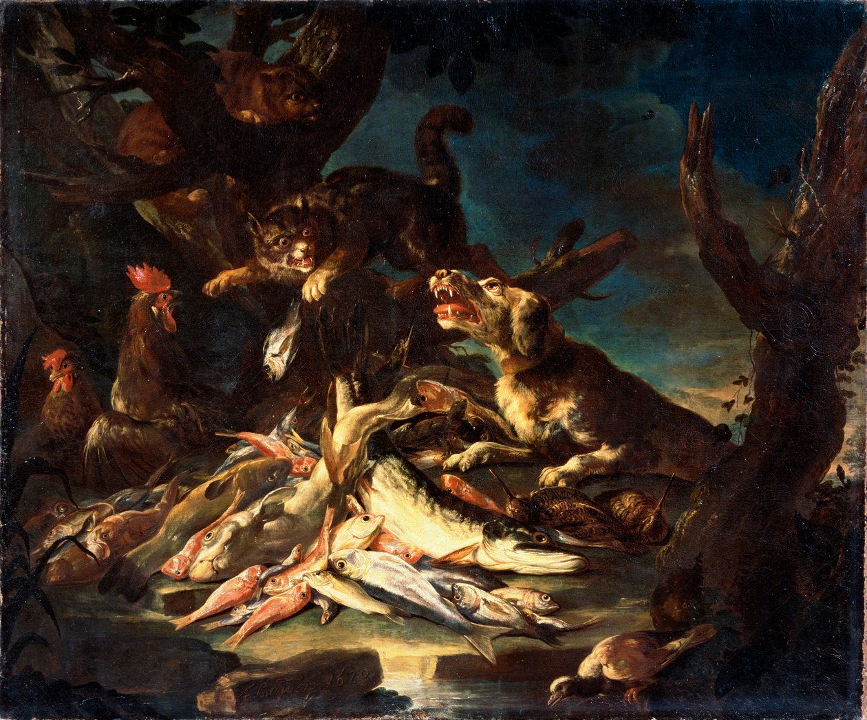 魚、1620。 作： FransSnydersまたはSnijders