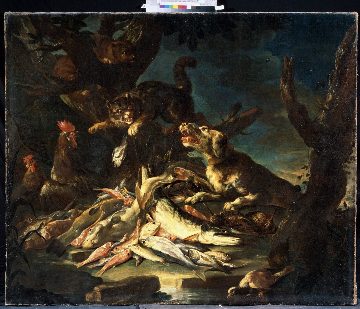 うお座（魚）。 Frans Snyders (1579-1657) による絵画。 キャンバスに油彩 作： FransSnydersまたはSnijders