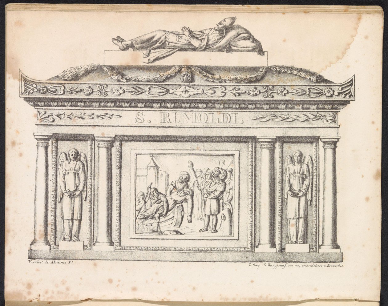 聖ロンブーの聖遺物箱、1825年 作： Frans Vervloet