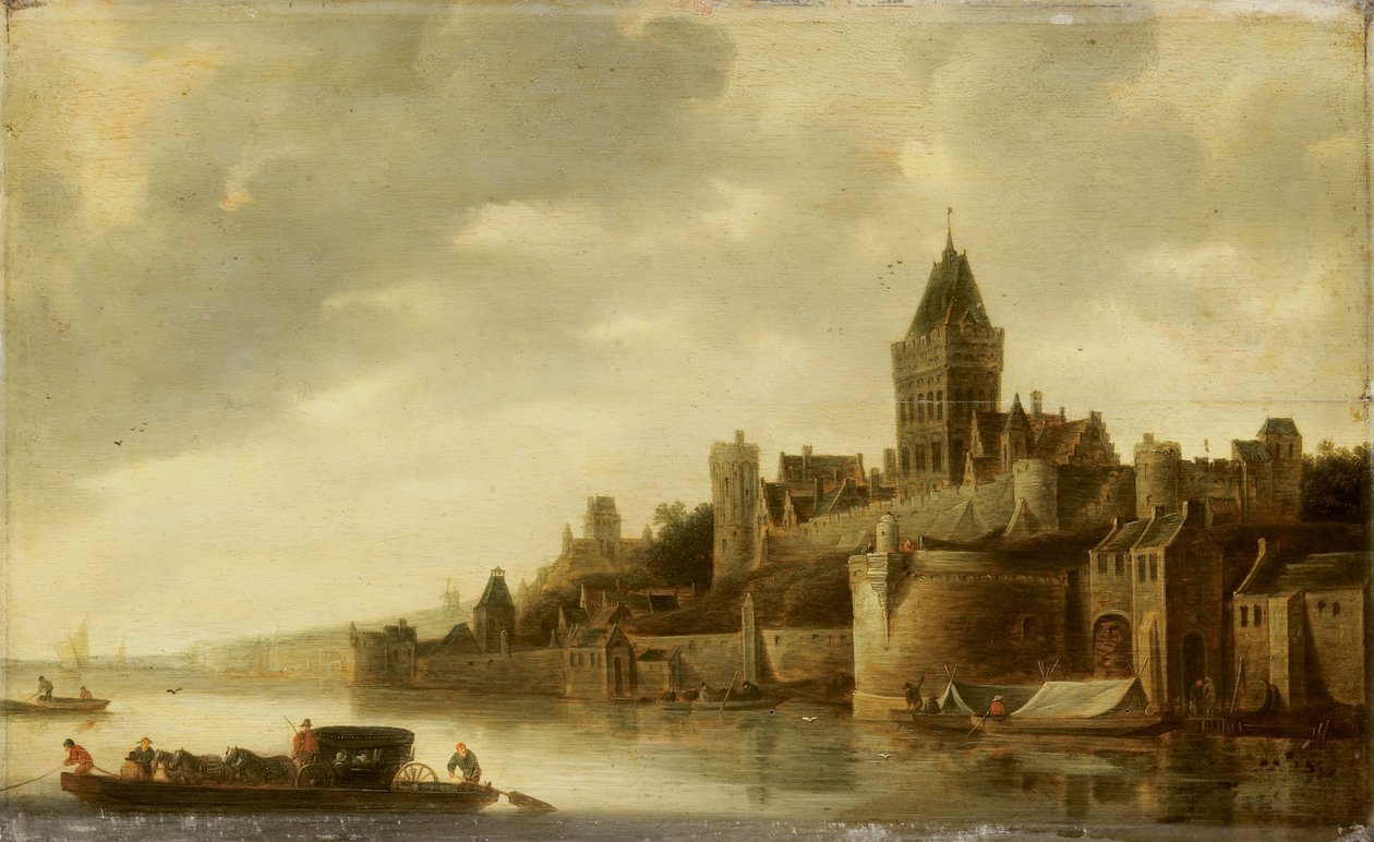ナイメーヘンのヴァルクホーフの眺め 1645-1650年頃 油彩・パネル 作： フランス・デ・フルスト