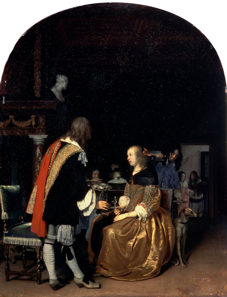 オイスターミール、1659年。 作： フランス・ファン・ミーリス