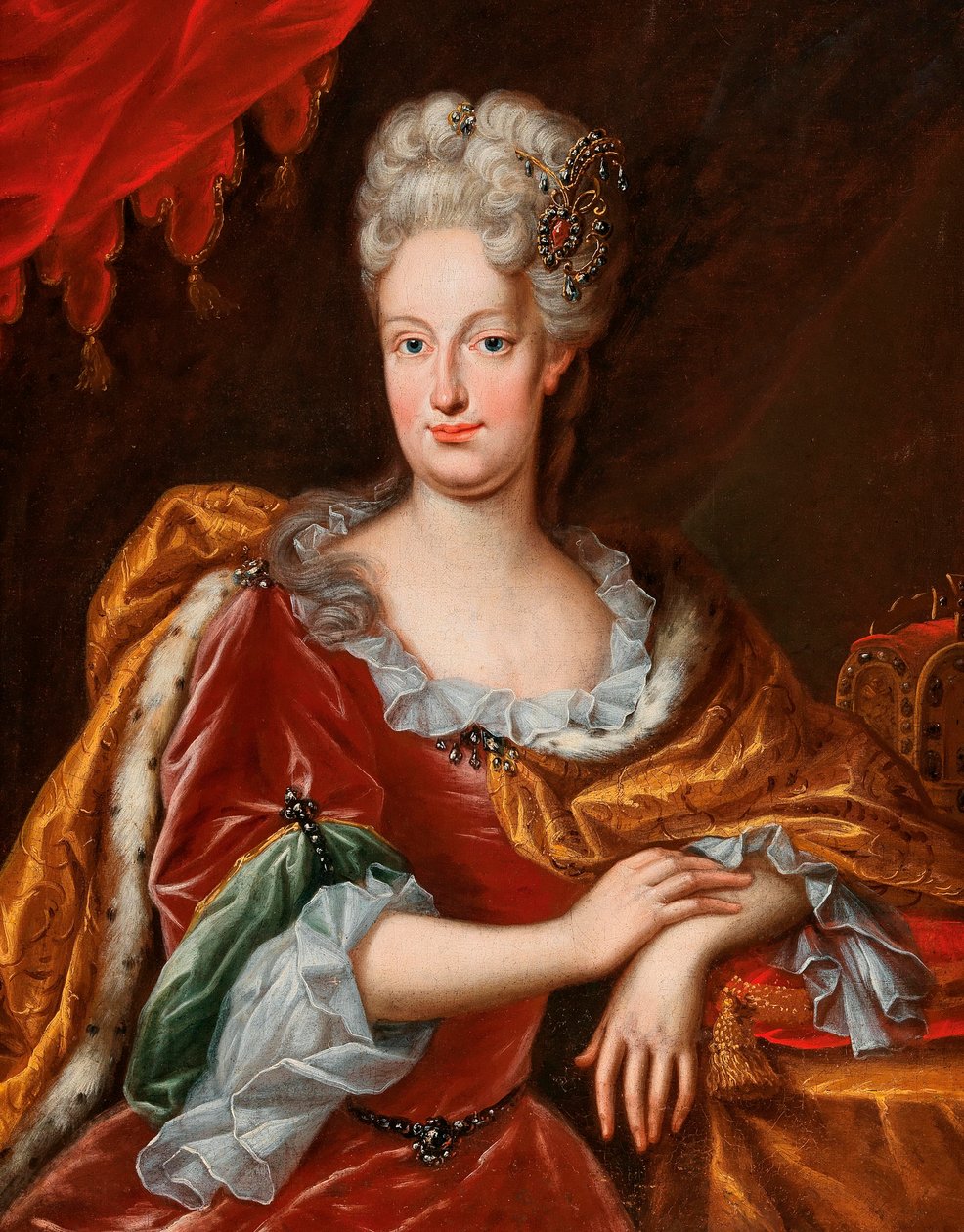 皇后エリザベート・クリスティーヌ（1691-1750）の肖像 作： フランス・ファン・スタンパート