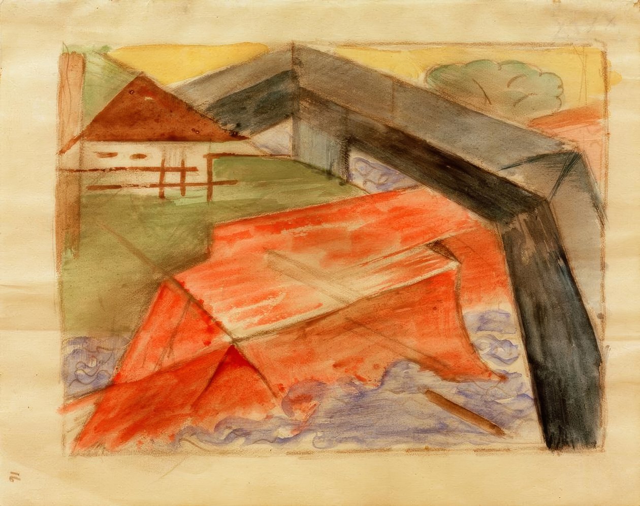 家と橋 作： フランツ・マーク