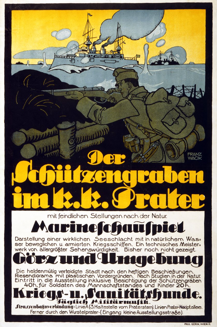 プラーターの塹壕、1918 作： フランツ・ワチク