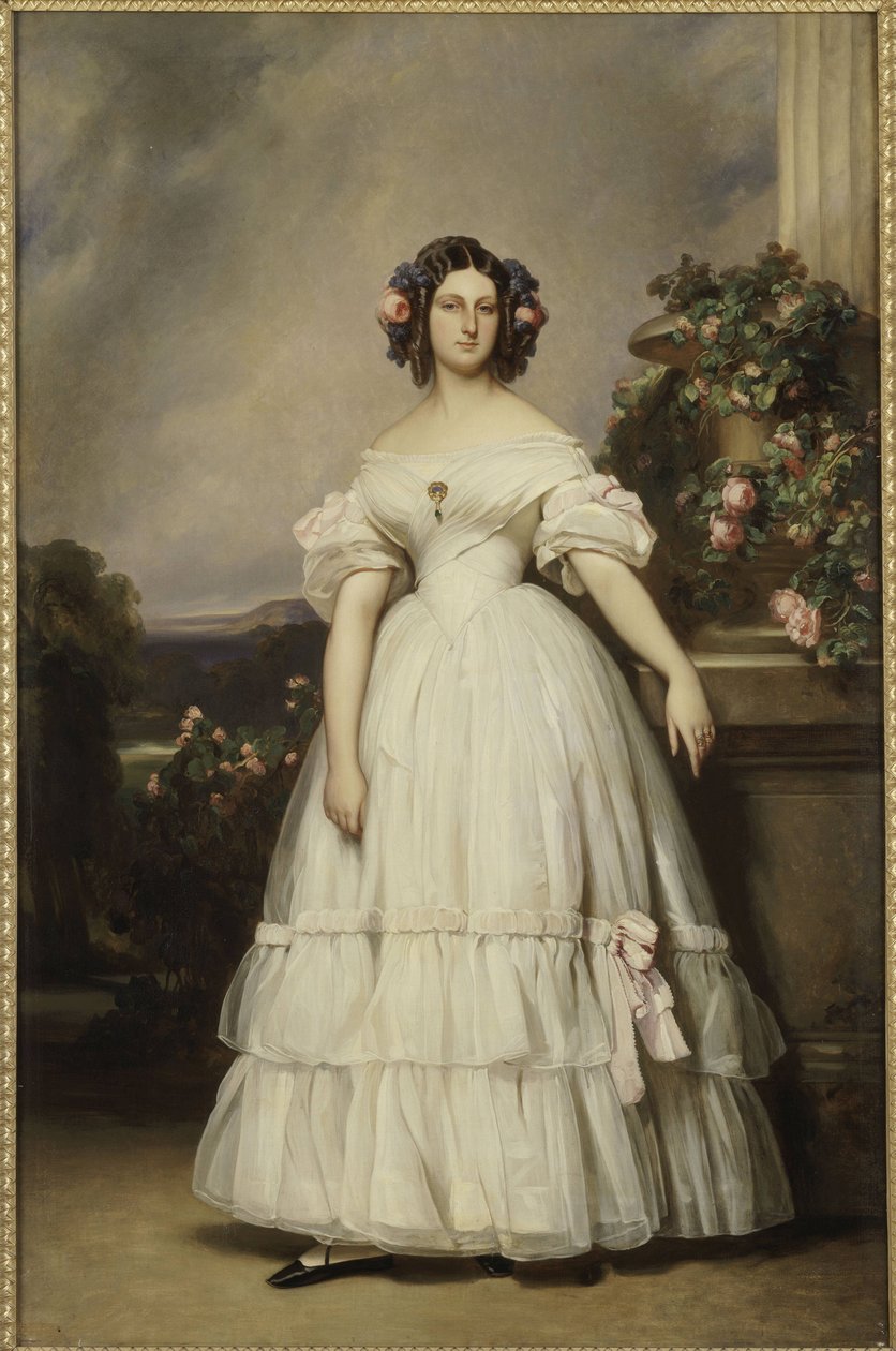 オルレアンのクレメンタイン王女の肖像（1817-1907） 作： フランツ・ザビエル・ウィンターハルター