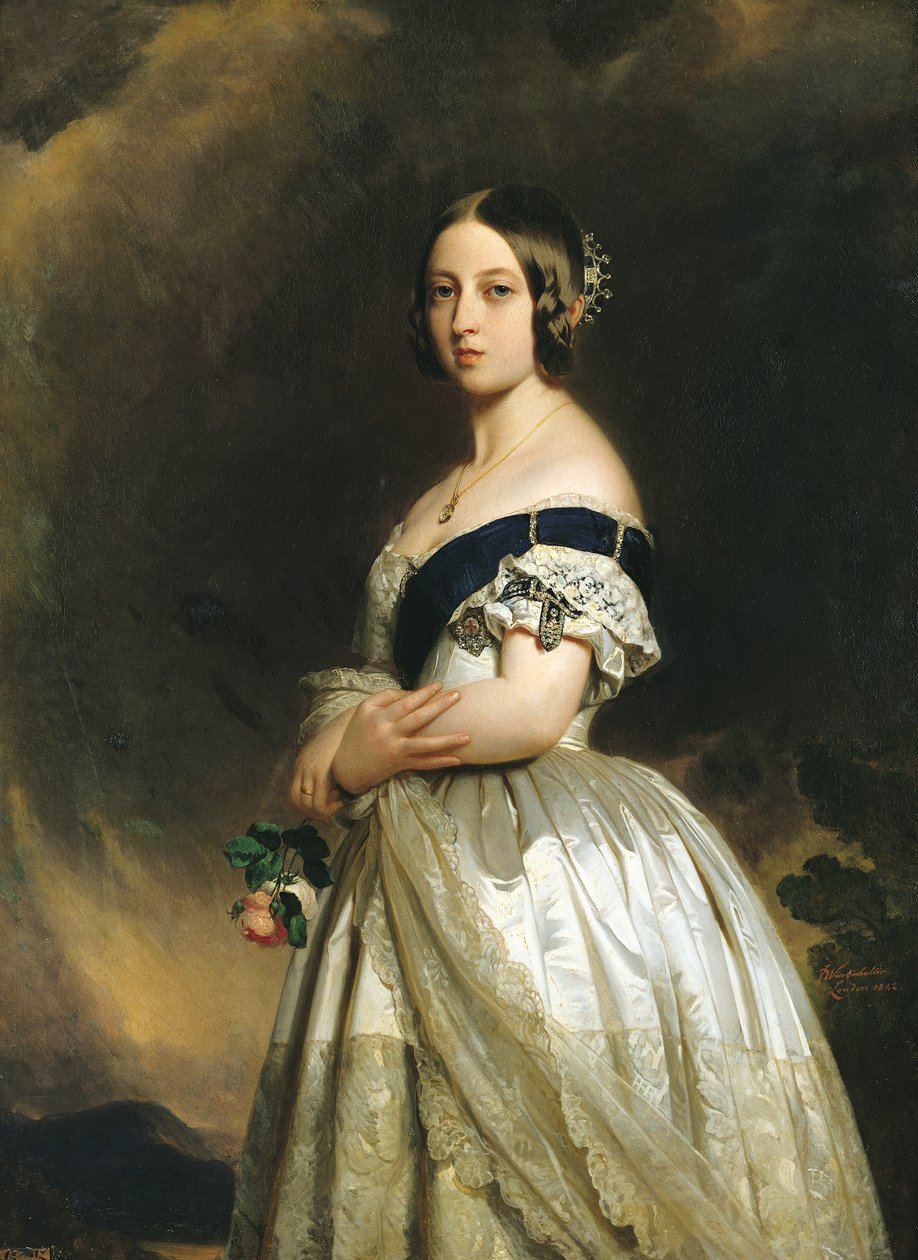 ビクトリア女王（1837-1901）1842 作： フランツ・ザビエル・ウィンターハルター