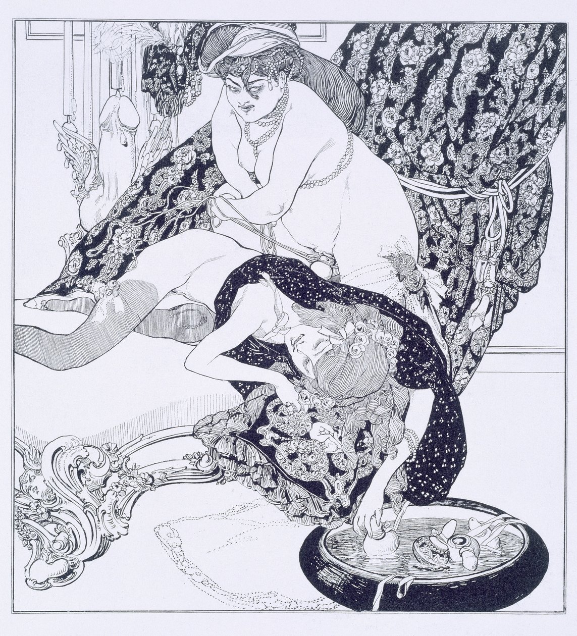 フォーク、「La Grenouillere」のプレート8、1912 作： フランツ・フォン・バイロス