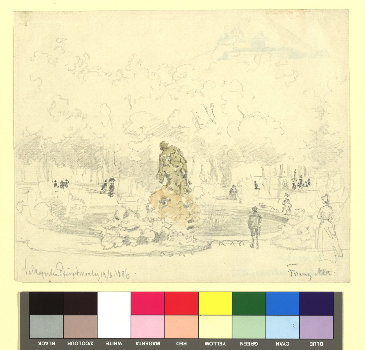 Volksgarten mit Tilgnerbrunnen (Faun und Nymphe) 作： フランツ・アルト