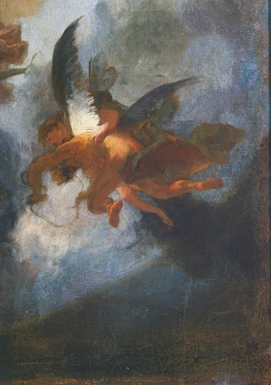 フランツ・アナトン・モールバーシュ（1724-1796）作「全世界に対するイエズス会の使命のアレゴリー」より天使たちの部分。ドイツ 作： フランツ・アントン・モールベルトシュ