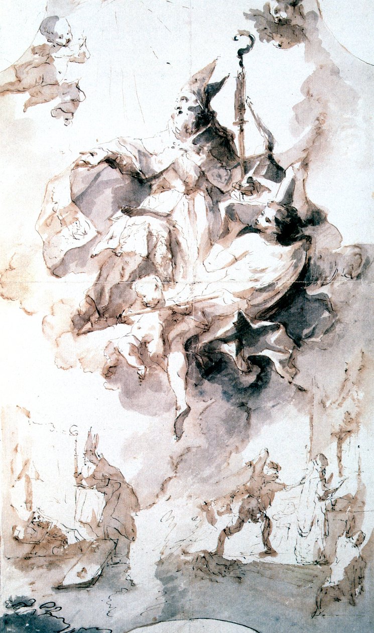 聖スタニスラスの栄光、c1744-1796 作： フランツ・アントン・モールベルトシュ