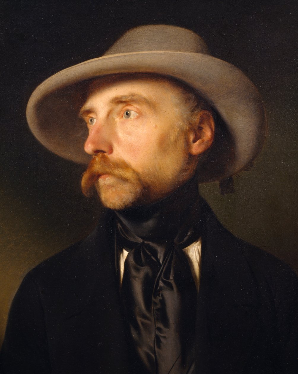 画家フランツ・ウィプリンガー（1762-1812）の肖像、フランツ・アイブル（1806-1880）の絵画 作： フランツ・エイブル