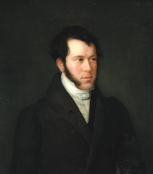 ギュンター・ゲンスラーの肖像（1803-84）、1833 作： フランツ・ヒーシュ