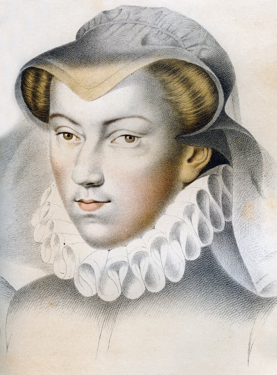 Louise deLorraine-Vaudémont1553-1601、16世紀1849。 作： フランツ・ケラーホーフェン